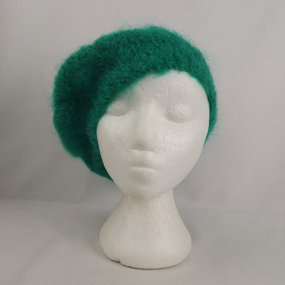 Green Handknit Tam Hat & Scarf - Picture 2 of 9